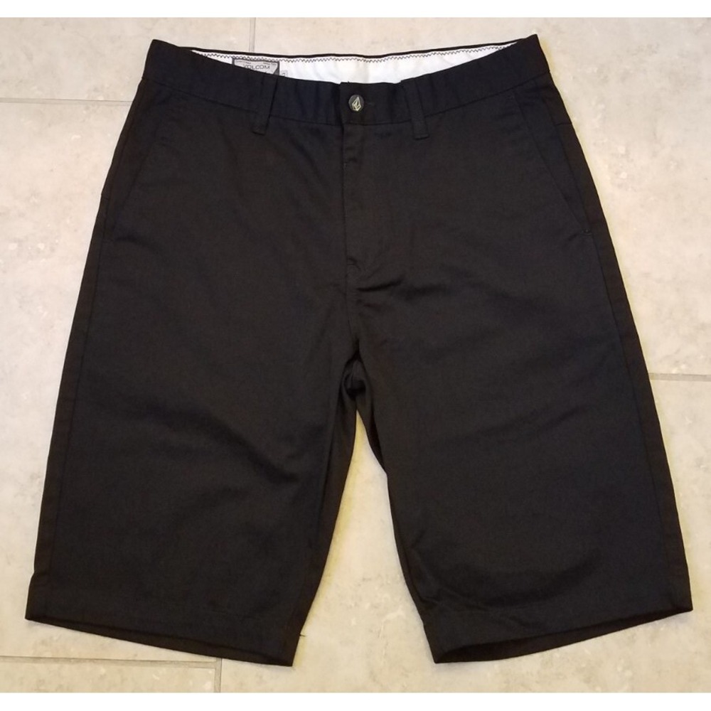 Volcom Corps Class Chino Shorts Men size 30 Black‎ Casual Skater Outdoors